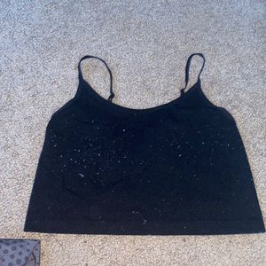 black tank top
